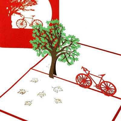 3D Pop Up Karte "Fahrradtour" Gutscheinkarte Klappkarte 50028
