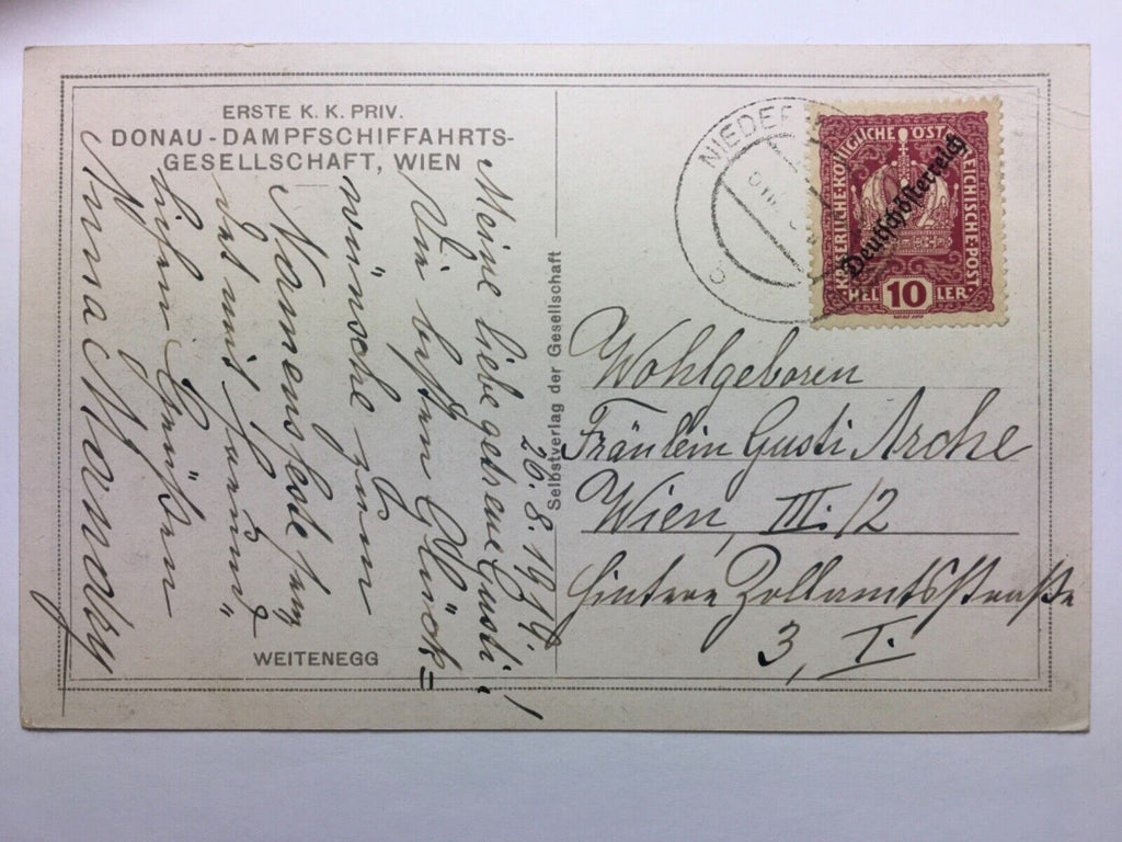 Weitenegg an der Donau (Schmidt) / Künstlerkarte 30129 TH A