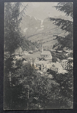 Mühlbach bei Bischofshofen Hochkönig Gebirge Berg Stadt Kirche Salzburg 402313 A