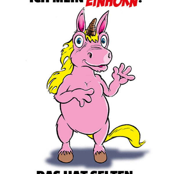 Schild Spruch Wenn ich nicht mehr weiter weiß frage ich mein Einhorn Süß JW