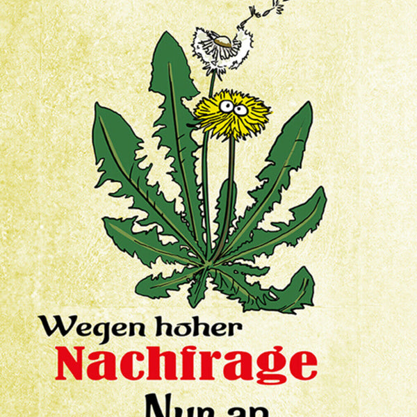 Schild Spruch Unkraut zu verkaufen Nur an Selbstpflücker Planzen Löwenzahn JW
