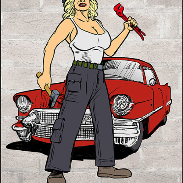 Schild Spruch Meine Garage Meine Gesetze Frauen JW