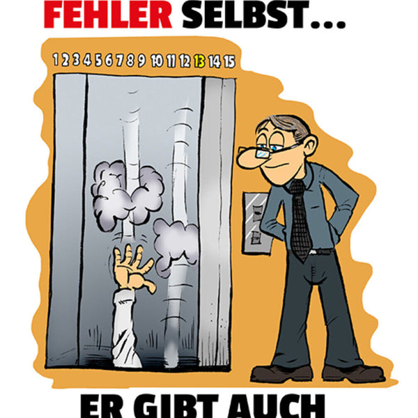 Schild Spruch Ein guter Chef macht nicht alle Fehler selbst er gibt Chance JW