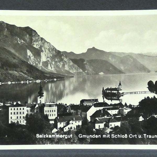 Salzkammergut Gmunden mit Schloß Ort und Traunstein JW 500231 F
