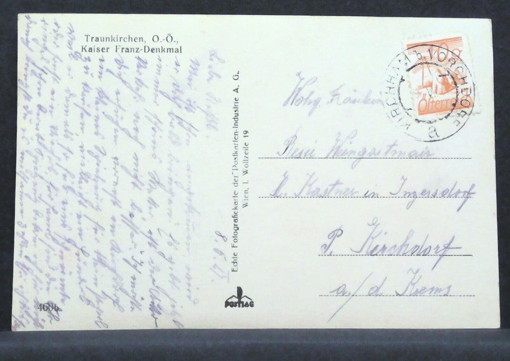 Traunkirchen Oberösterreich Traunsee Kaiser Franz Denkmal JW 500192 F
