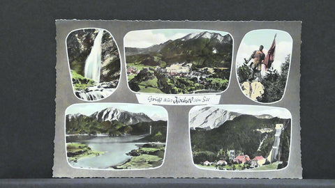 Gruß aus Kockl am See Wasserfall Kraftwerk Denkmal JW 4435 F