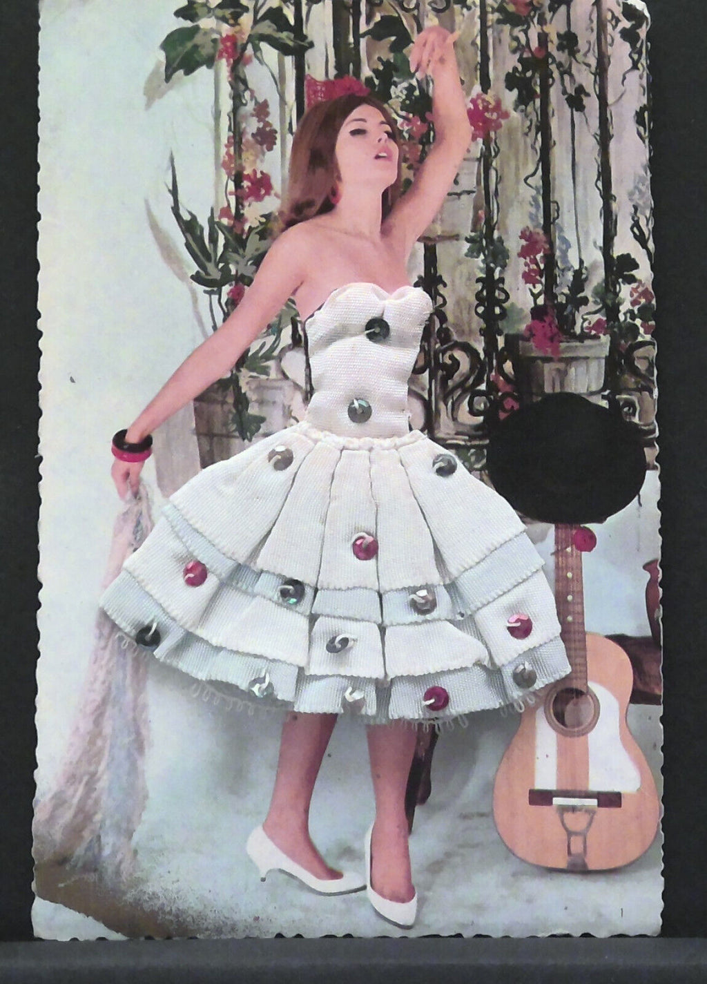 Tänzerin Stoffkleid Gitarre JW 410211 F