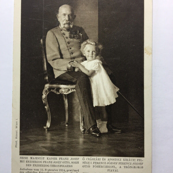 Kaiser Franz Josef I. mit Erzherzog Franz Josef Otto 30009 TH