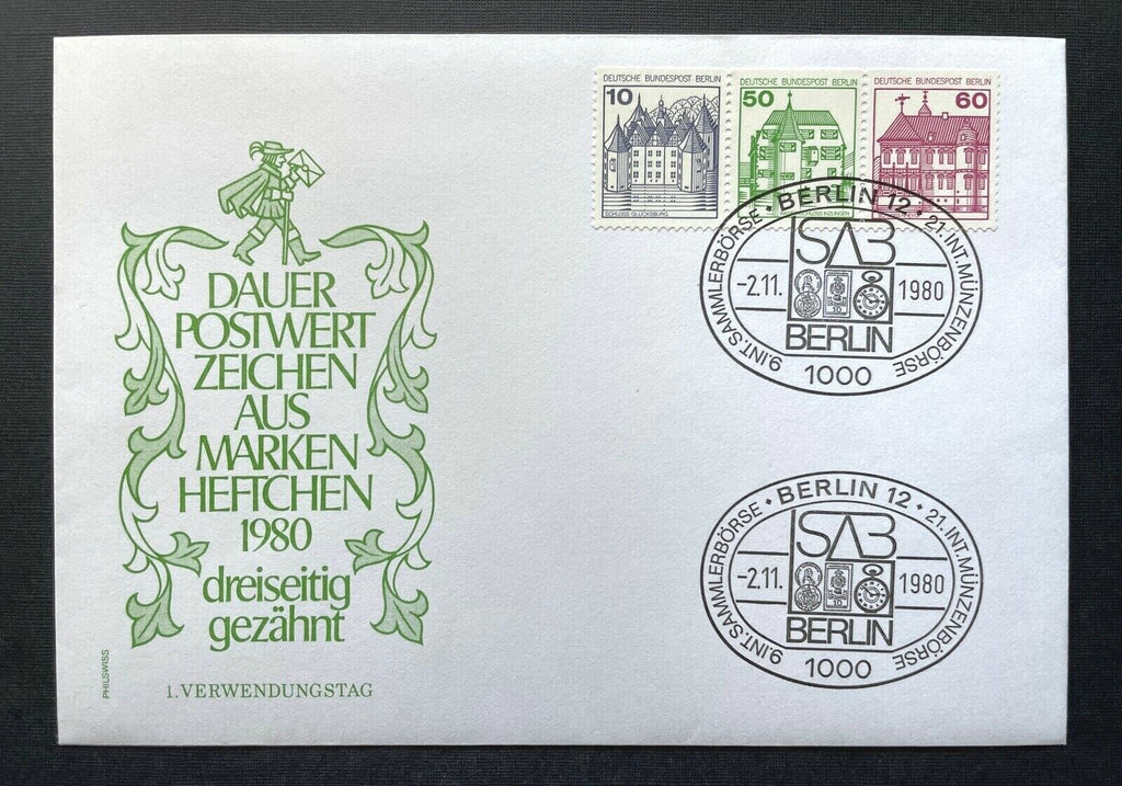 Brief Dauer-Postwertzeichen Sammlerbörse Berlin 1980 ca.16,2x11,3cm 410325