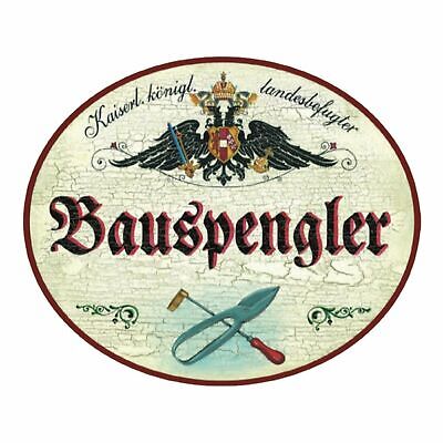 KuK Nostalgie Holzschild Bauspengler Spengler Schild
