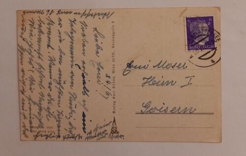 Künstlerkarte Mädchen mit Gießkanne und Blumentopf 600668A gr D