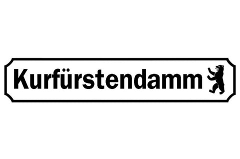 Schild Kurfürstendamm Berlin Deutschland Ort Straße Platz 46 x 10 Blech od. Holz