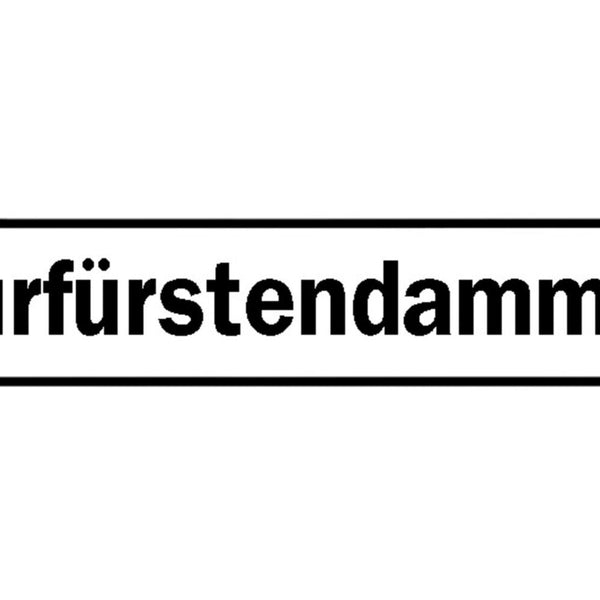 Schild Kurfürstendamm Berlin Deutschland Ort Straße Platz 46 x 10 Blech od. Holz