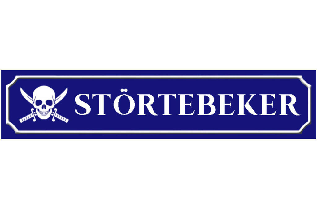 Schild Störtebeker Seeräuber Hamburg Statue Ort Platz 46 x 10 Blech od. Holz