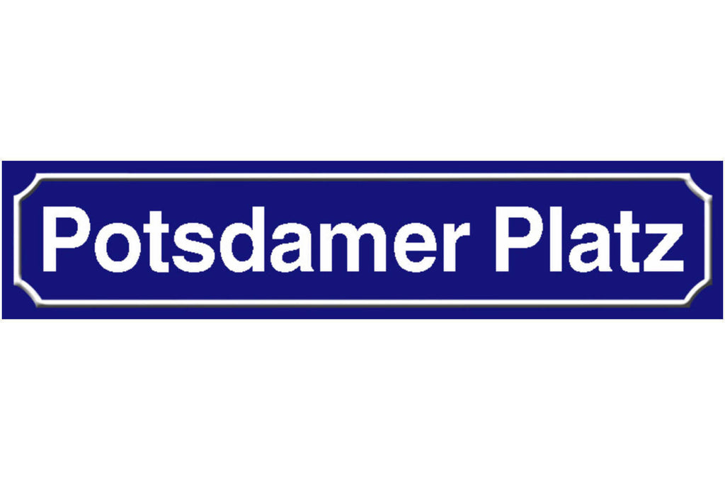 Schild Potsdamer Platz Berlin Stadt Deutschland Ort Straße 46 x 10 Blech od.Holz