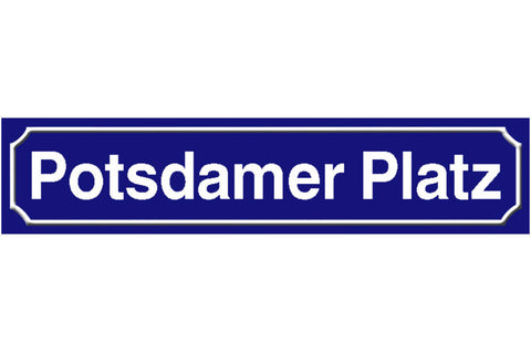 Schild Potsdamer Platz Berlin Stadt Deutschland Ort Straße 46 x 10 Blech od.Holz