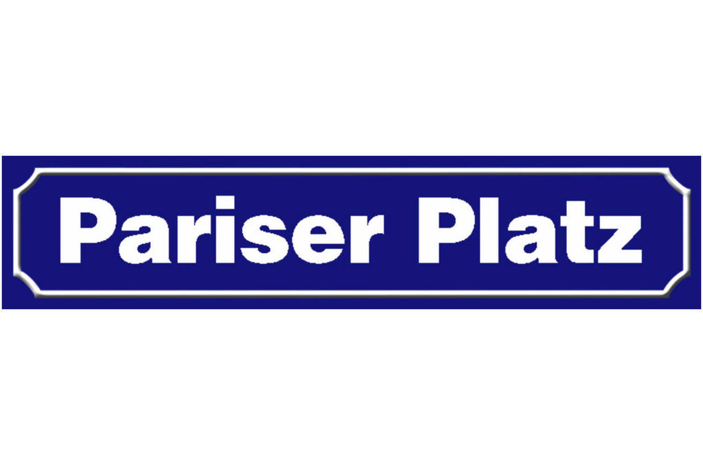 Schild Pariser Platz Berlin Stadt Deutschland Ort Straße 46 x 10 Blech od. Holz