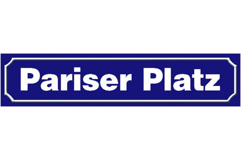 Schild Pariser Platz Berlin Stadt Deutschland Ort Straße 46 x 10 Blech od. Holz