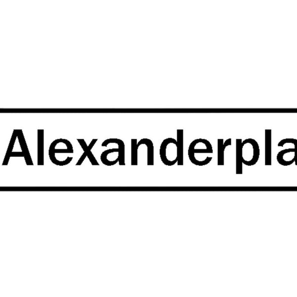 Schild Alexander Platz Berlin Stadt Deutschland Ort Straße 46 x 10 Blech od.Holz