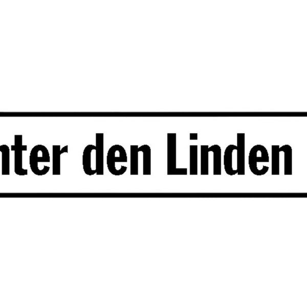 Schild Unter den Linden Berlin Deutschland Ort Straße 46 x 10 Blech od. Holz