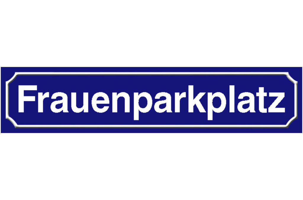 Schild Frauen Parkplatz Parken Mutter Kind Familie Straße 46 x 10 Blech od. Holz