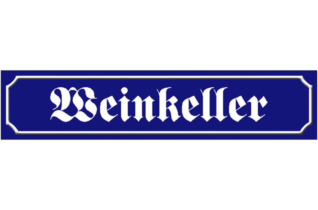 Schild Wein Keller Alkohol Fass Winzer Flasche Ort Straße 46 x 10 Blech od. Holz