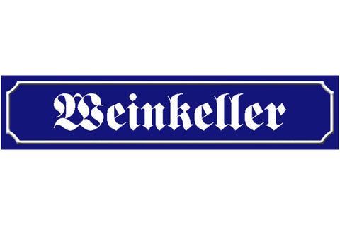 Schild Wein Keller Alkohol Fass Winzer Flasche Ort Straße 46 x 10 Blech od. Holz