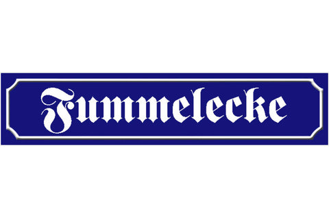Schild Fummelecke Liebe Beziehung Ehe Kuscheln Ort Straße 46 x 10 Blech od. Holz