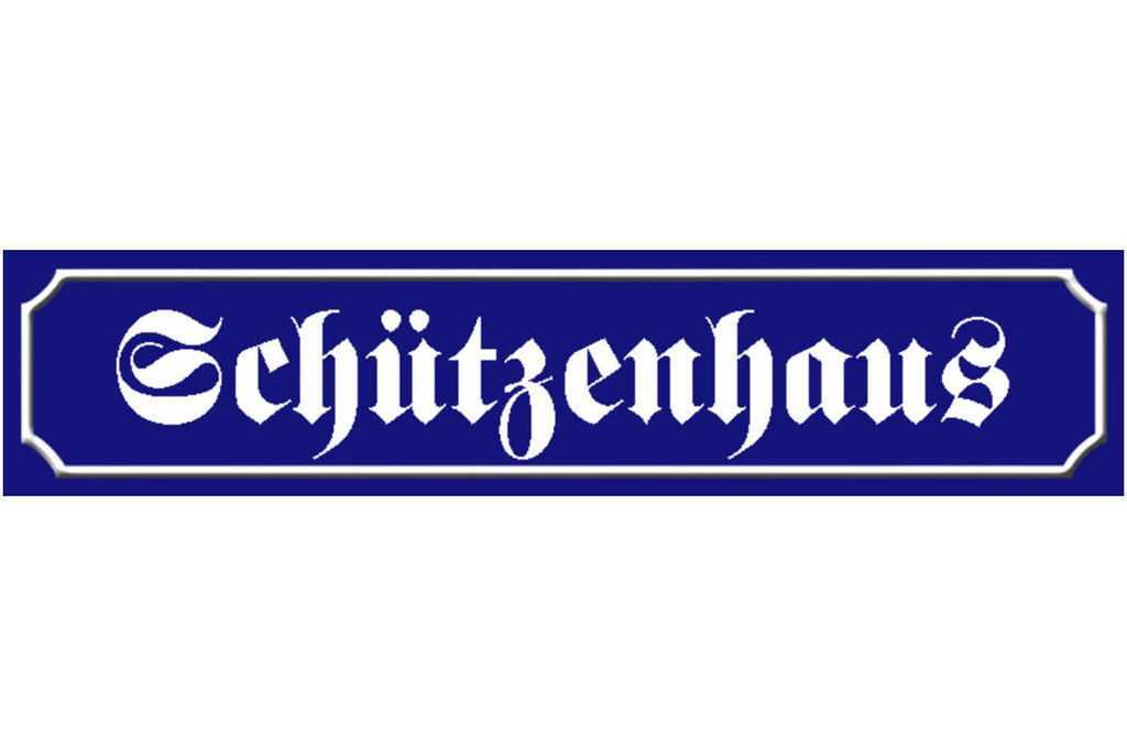 Schild Schützen Haus Verein Schießsport Anlage Ort Straße 46 x 10 Blech od. Holz