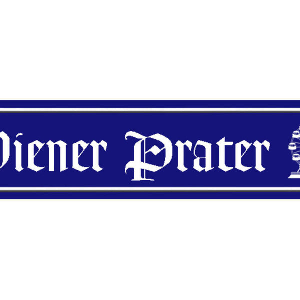 Schild Wiener Prater Wien Park Riesenrad Ort Straße Platz 46 x 10 Blech od. Holz