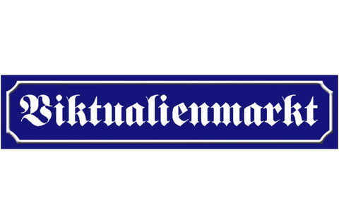 Schild Viktualien Markt München Bayern Ort Straße Platz 46 x 10 Blech od. Holz