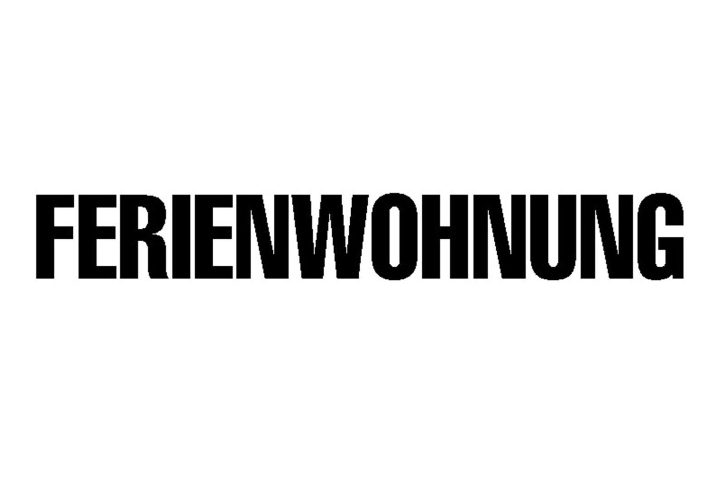 Schild Ferienwohnung Apartment Haus Gäste Fremden Zimmer 46 x 10 Blech od. Holz