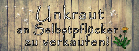 Schild Unkraut An Selbstpflücker Zu Verkaufen Pflanzen 27 x 10 Blech od. Holz