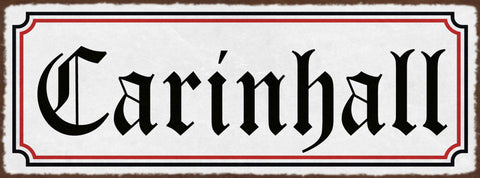 Schild Carinhall Waldhof Brandenburg Deutschland 27x10 Blech od.Holz