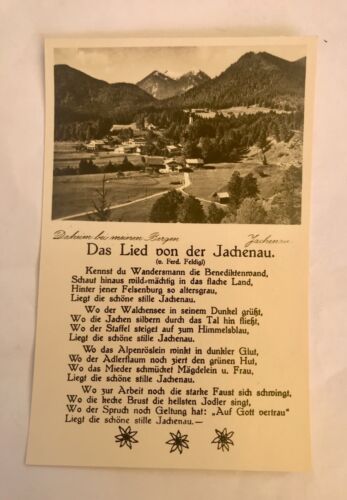 AK, Lied von der Jachenau, Daheim bei meinen Bergen (110225 BW)
