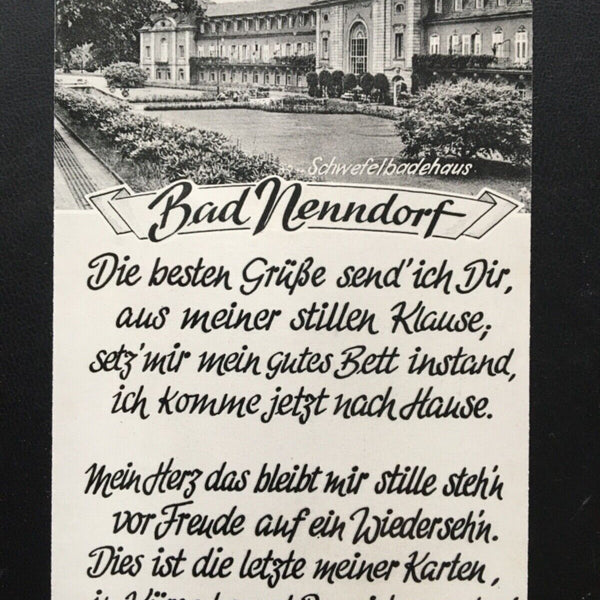 Bad Nenndorf - Schwefelbadehaus - Gedicht - Schaumburg 140460 TH
