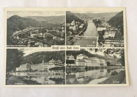 AK, Grußkarte, Rheinland Pfalz, Bad Ems Kurviertel (110317 BW)