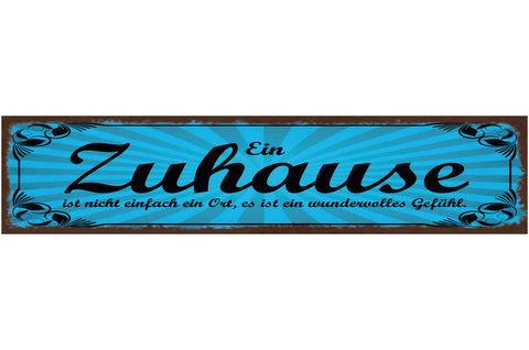 Schild Zuhause Ist Wo Der Anker Hält Schiff Haus Wohnung 46 x 10 Blech od. Holz