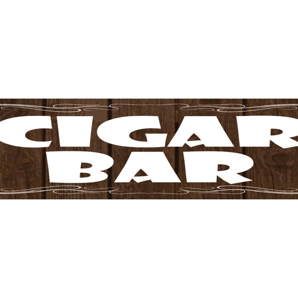 Schild Cigar Bar Zigarre Rauchen Lounge Tabak Laden Trafik 46 x 10 Blech od.Holz