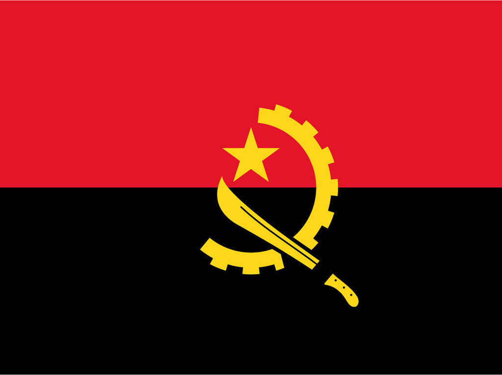 Schild Flagge Angola Afrika Fahne 12x18 / 20x30 / 30x40 Blech od. Holz