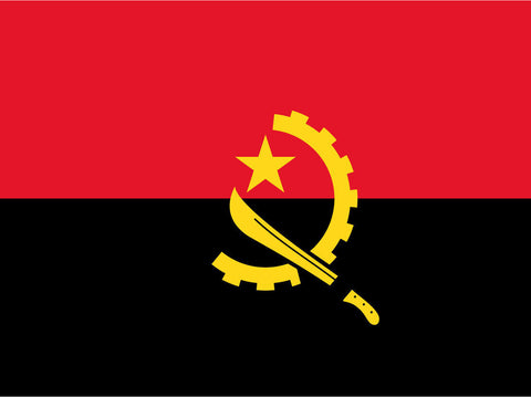 Schild Flagge Angola Afrika Fahne 12x18 / 20x30 / 30x40 Blech od. Holz