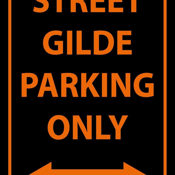 Schild Street Gilde Parking Only Parkplatz 12x18 / 20x30 / 30x40 Blech od. Holz