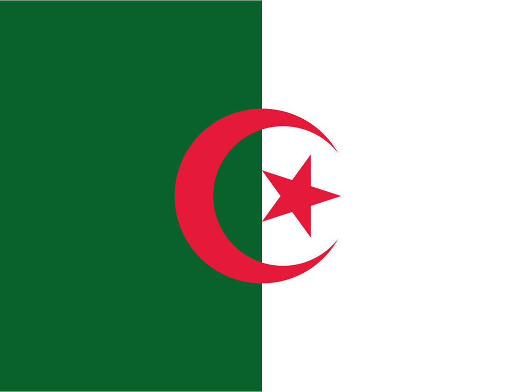 Schild Flagge Algerien Algeria Afrika Fahne 12x18 / 20x30 / 30x40 Blech od. Holz
