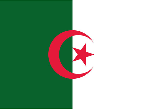 Schild Flagge Algerien Algeria Afrika Fahne 12x18 / 20x30 / 30x40 Blech od. Holz