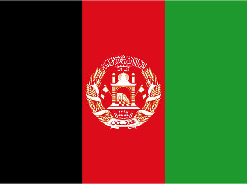 Schild Flagge Afghanistan Afghanische Fahne 12x18 / 20x30 / 30x40 Blech od. Holz