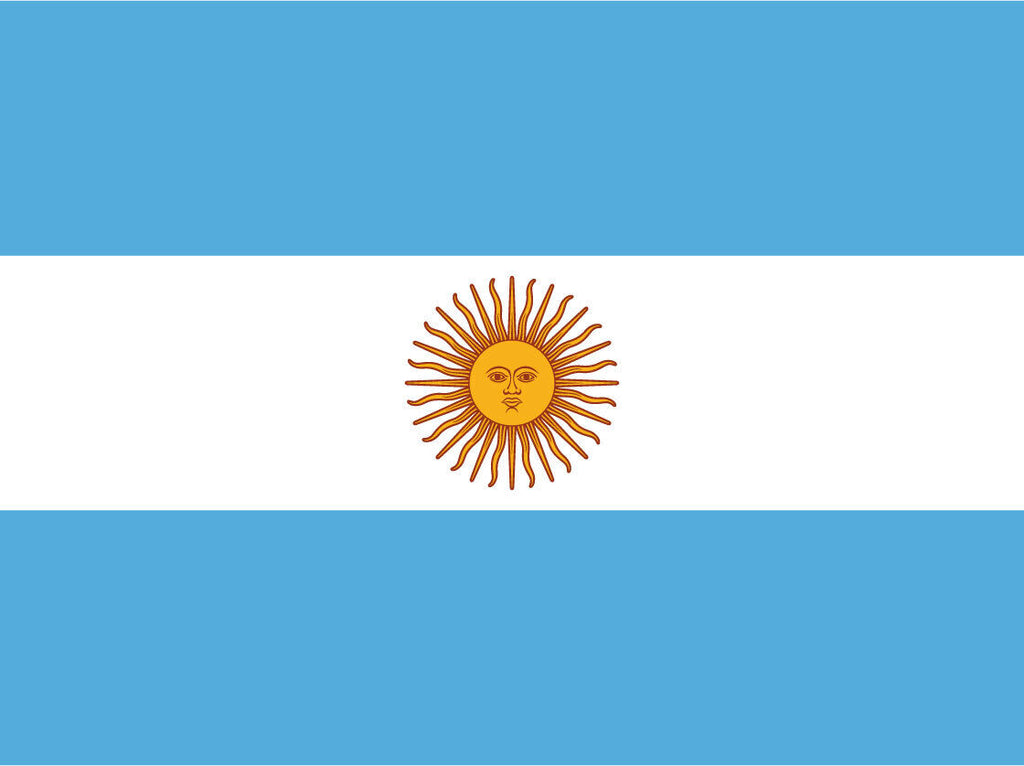 Schild Flagge Argentinien Argentinia Fahne 12x18 / 20x30 / 30x40 Blech od. Holz