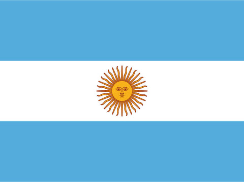 Schild Flagge Argentinien Argentinia Fahne 12x18 / 20x30 / 30x40 Blech od. Holz
