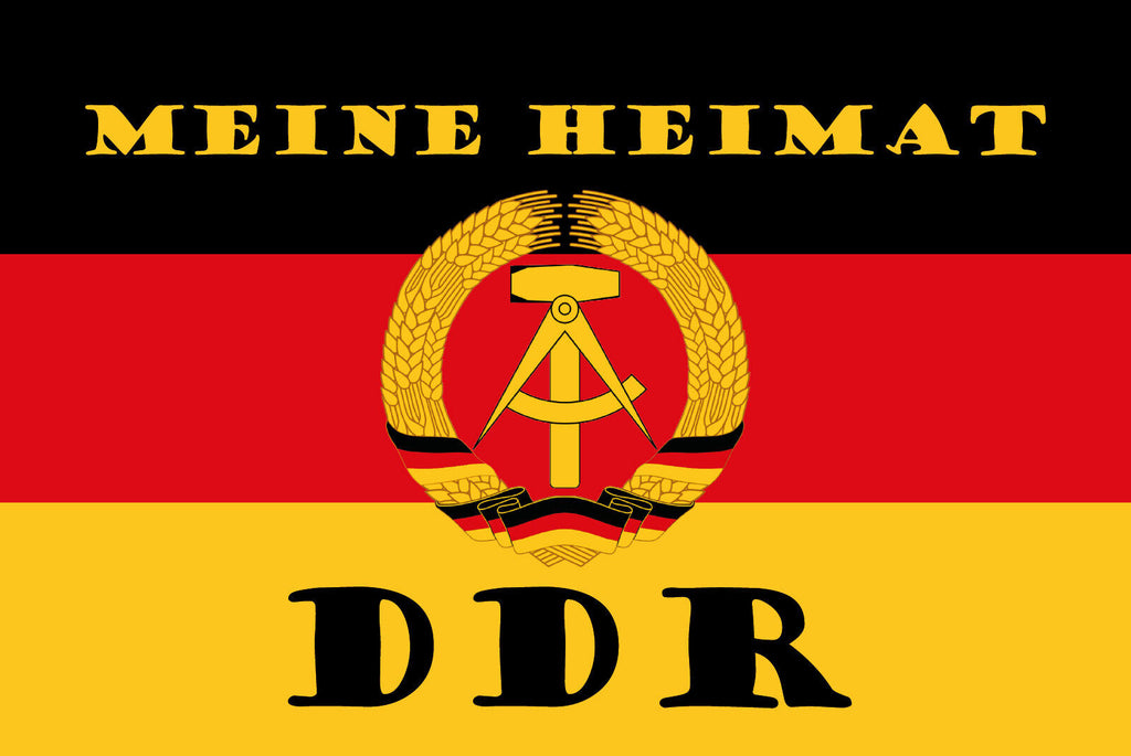 Schild DDR Heimat Ost Deutschland Osten 12x18 / 20x30 / 30x40 Blech od. Holz