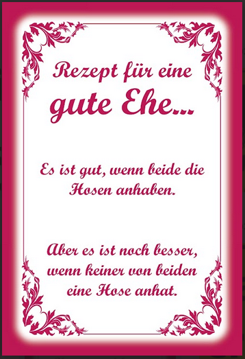 Nostalgie Schild Rezept für eine gute Ehe 12x18/ 20x30 /30 x 40 Blech od.Holz