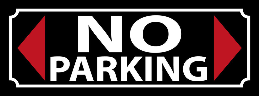 Schild No Parking Parkverbot Parken Verboten Parkplatz Auto 27x10 Blech od.Holz